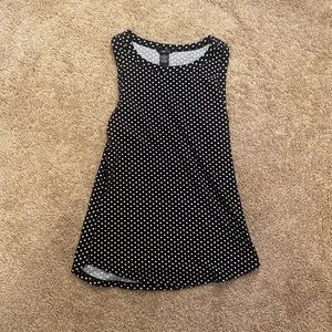 Black and white polka dot rue 21 tank top size Small